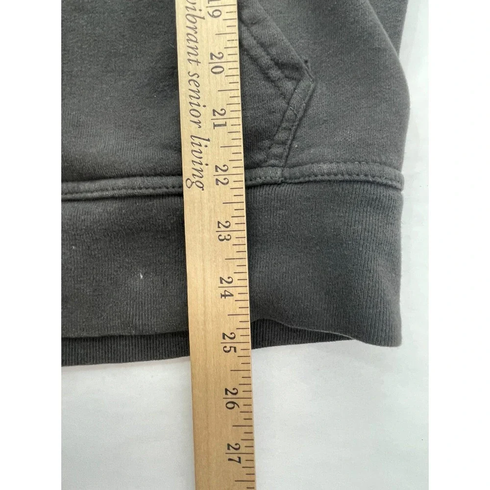 The North Face Hoodie Mens Small Gray Full Zip Sweat Shirt Graphic Print Logo